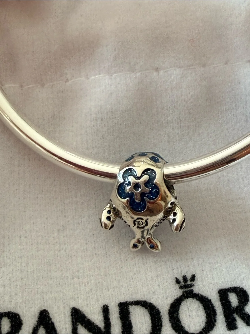 Pandora Blue Enamel whale charm